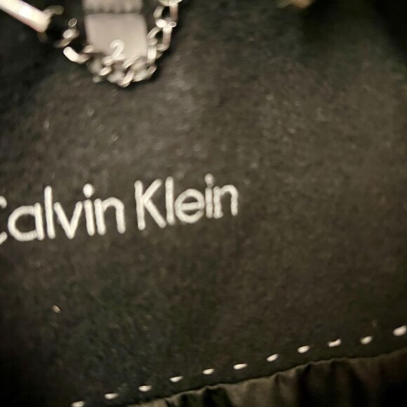 Calvin Klein single-breasted, mid-length wool coat - Picture 3 of 3